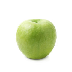 Ripe green apple isolated