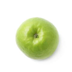 Ripe green apple isolated