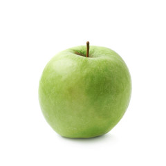 Ripe green apple isolated
