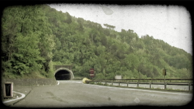 Timelapse Cars 2. Vintage stylized video clip.