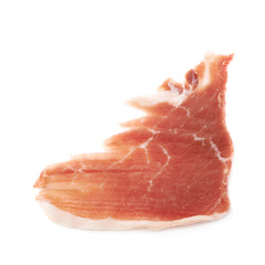 Jamon ham slice isolated