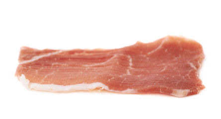 Jamon ham slice isolated