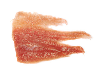 Jamon ham slice isolated