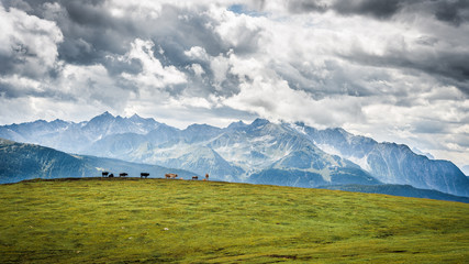 Fototapeta premium Simmering mountain in Austria