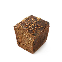 Sliced loaf of bread isolated