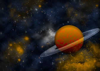 Galaxie-Hintergrund © EKH-Pictures