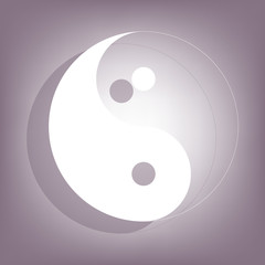 Ying yang symbol of harmony
