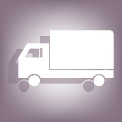 Truck icon with shadow