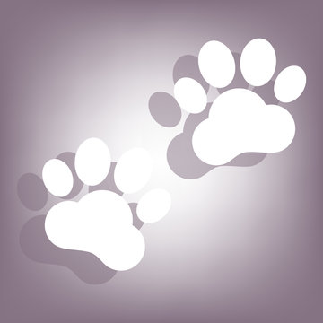 Animal Tracks icon with shadow