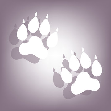 Animal Tracks icon with shadow