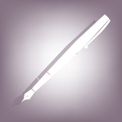 Pen icon with shadow