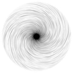 Streszczenie swirly kształt. Czarno-biały wektor - 100386528