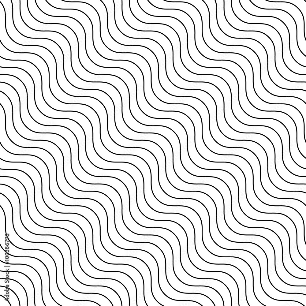 Poster abstract seamless background with wavy, waving lines. can be rep