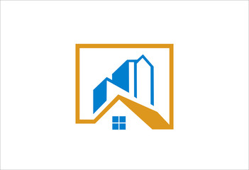 modern house design logo