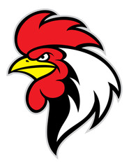 chicken head mascot