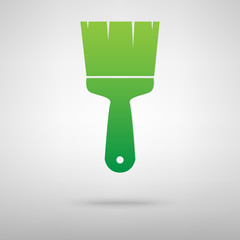Brush icon with shadow