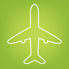 Airplane line icon