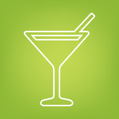 Coctail line icon