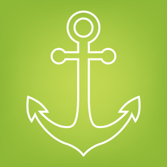 Anchor line icon