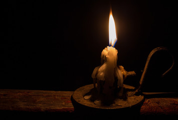 melted candle
