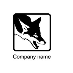 Logo with head of a fox