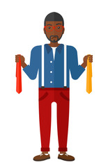 Customer choosing goods.