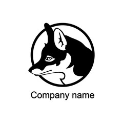 Logo with head of a fox