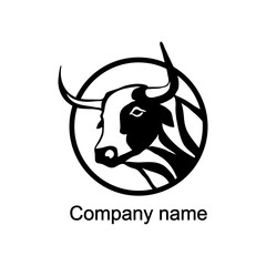 Logo with head of a  bull 
