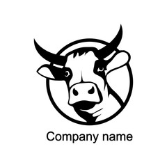 Logo with head of a  bull 