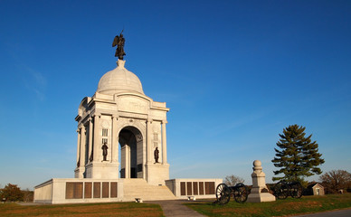Fototapeta na wymiar Pennsylvania Memorial at Gettysburg