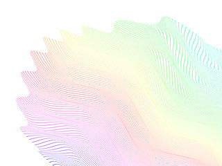 abstract stylized lines, vector