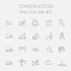 Construction icon set.