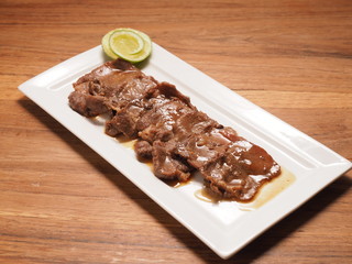 cooked horse steak sashimi
