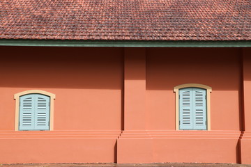 blue windows on the wall