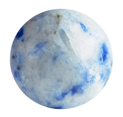round bead from Sodalite natural mineral gem stone