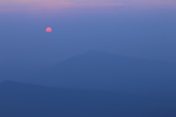 Sky and cloudy, blue sky, sunshine, sun in Thailand.
