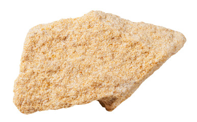 sandstone (arenite) mineral stone isolated