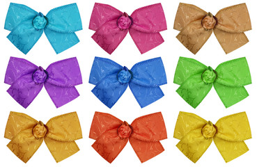 Silk bow - colorful
