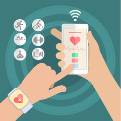 Concept of smart watch