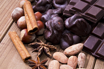 chocolate with anise and cinnamon