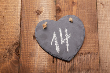 ceramic hearts on Valentine's Day
