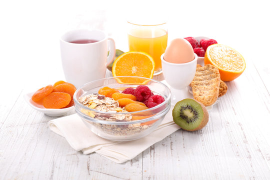 healthy breakfast,diet and health concept