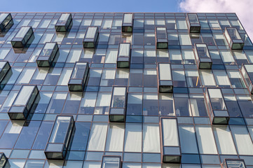Multistoried building glass face. Moscow, Russia.
