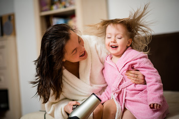 Having fun together - mother and child