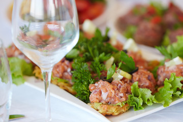 Traditional french meals and snacks.