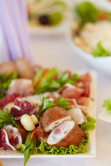 Traditional french meals and snacks.