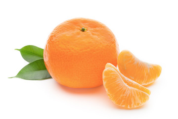 Orange on the isolated white background.