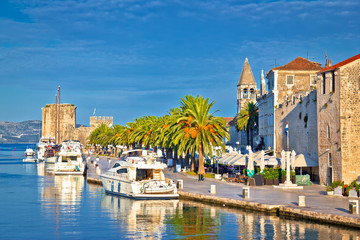 Naklejka premium Historic Trogir waterfront architecture view