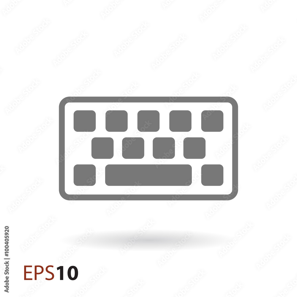 Fototapete computer keyboard icon for web and mobile