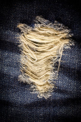 Vintage  Laceration of jeans.